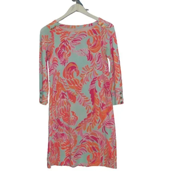 Lilly Pulitzer Upf Sophie Love Bird Small Short Dress pink dress size XS - Picture 3 of 8